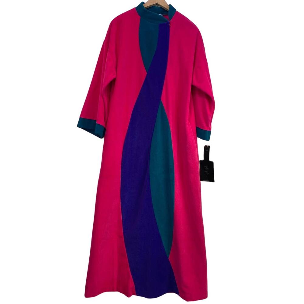NEW Old Stock Vanity Fair Terry Cloth Pink Retro Robe House Coat USA Made Small